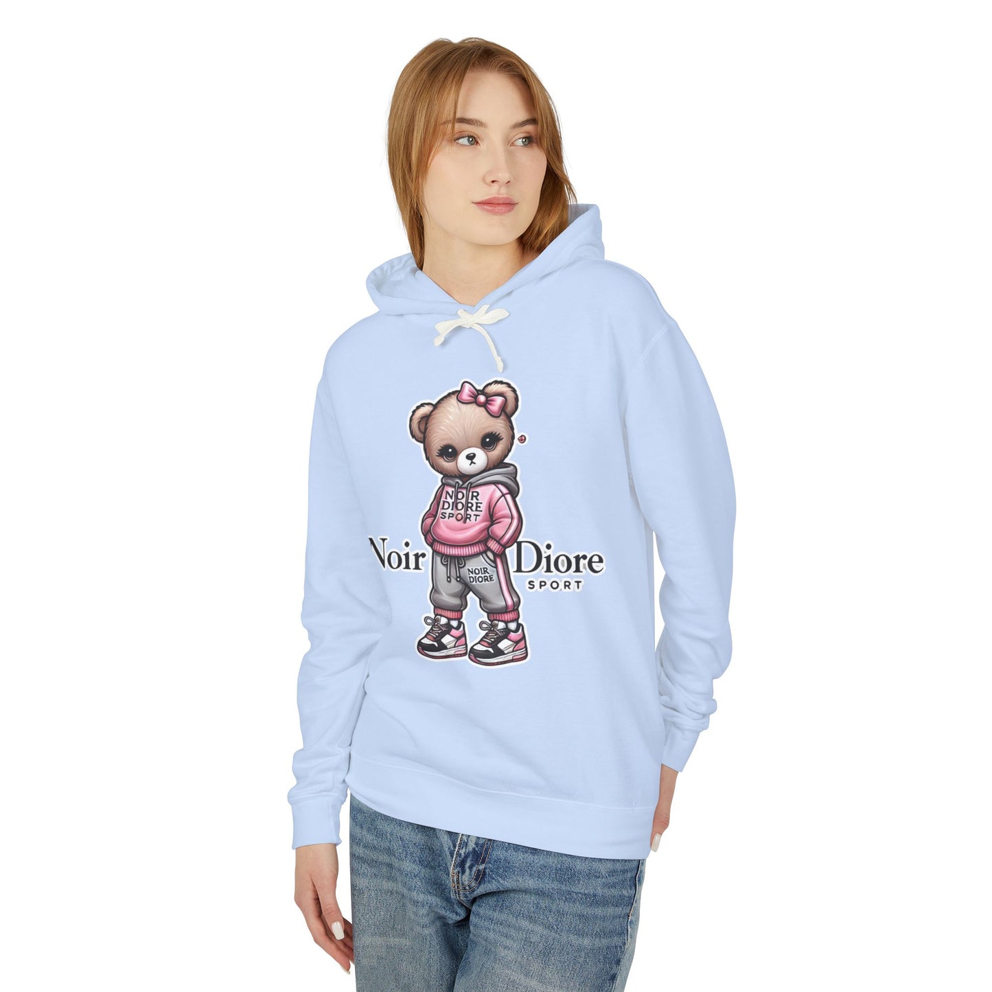 Lightweight Hooded "Sporty Girl Teddy" Sweatshirt
