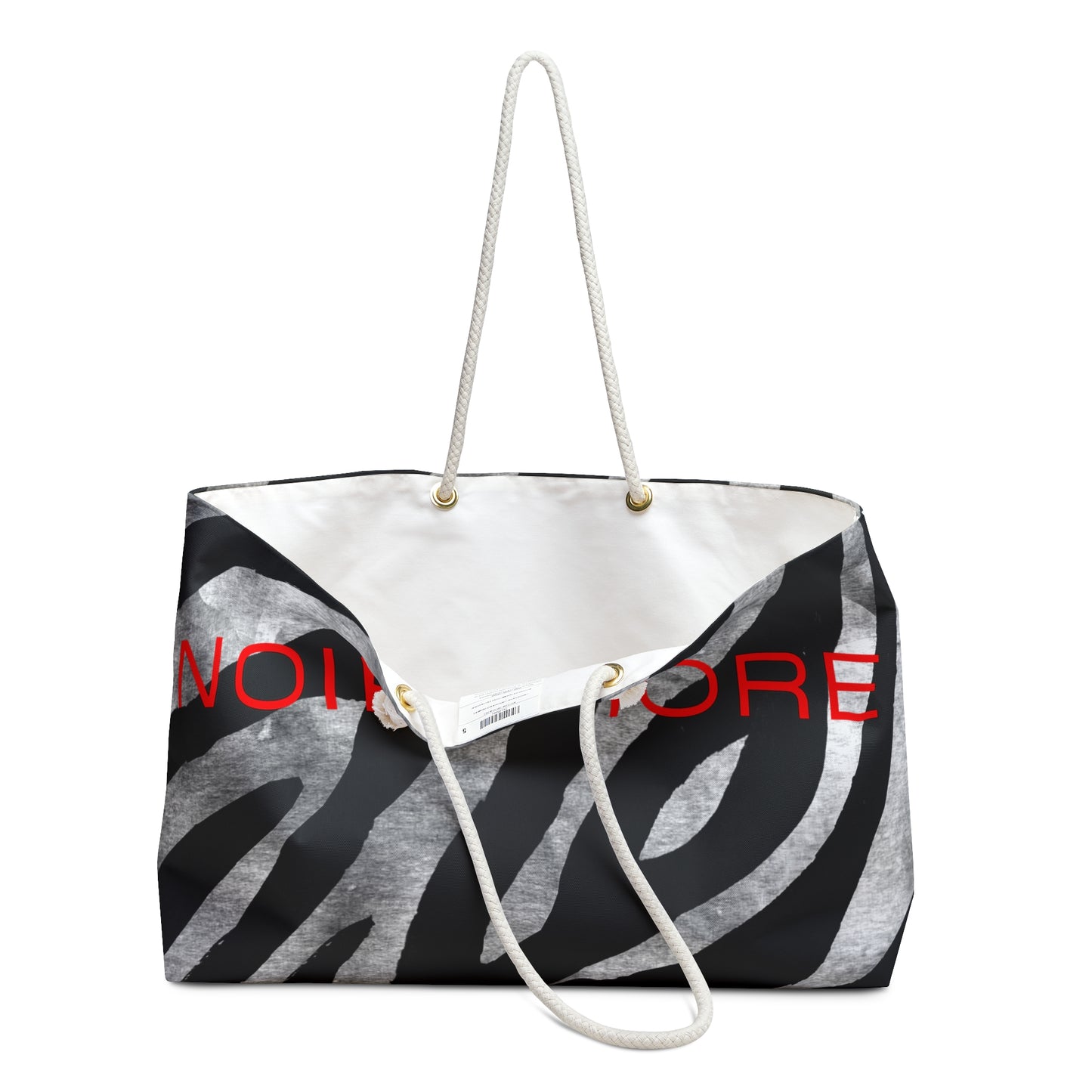 Noir Diore Zebra Print Tote