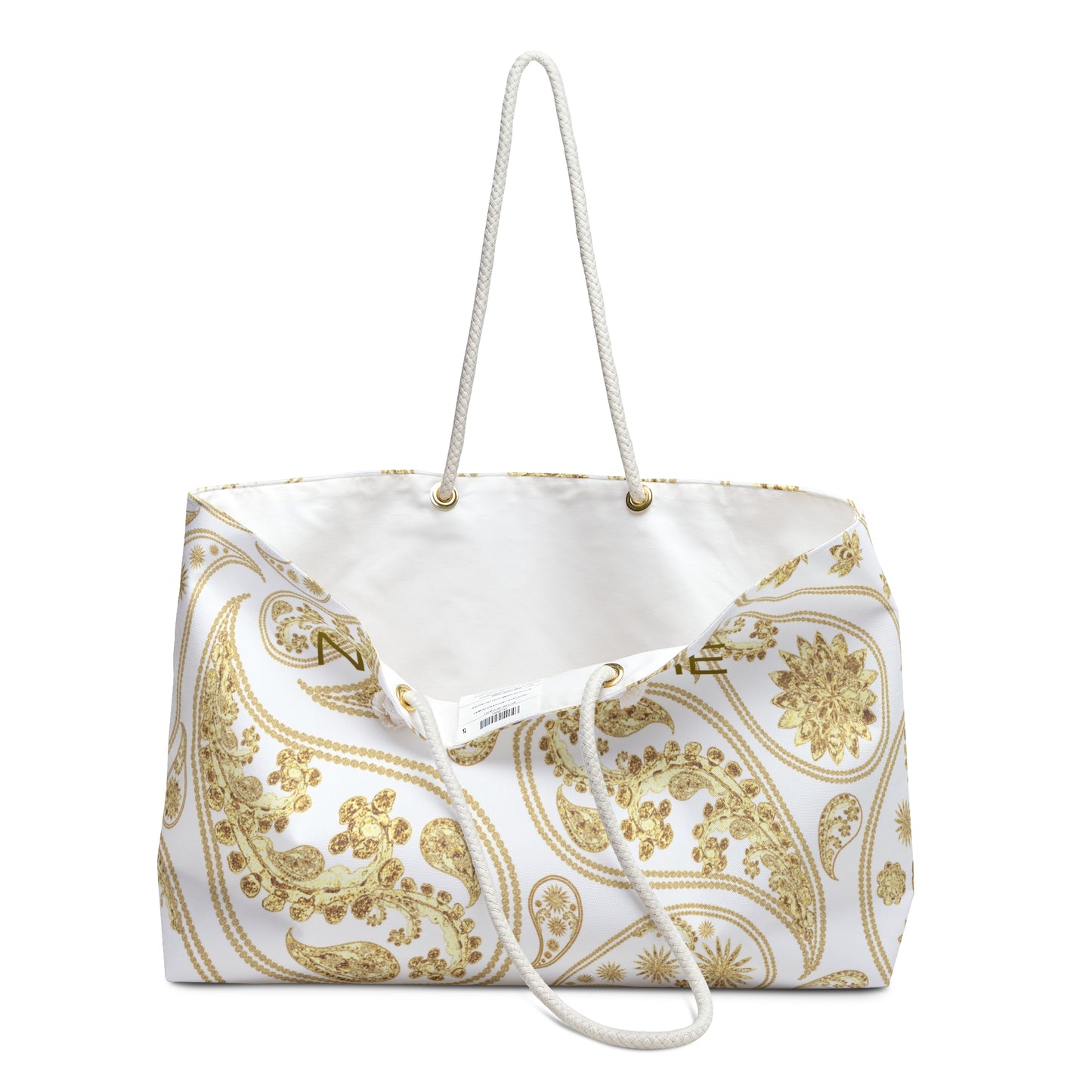 Noir Diore Paisley Print Tote