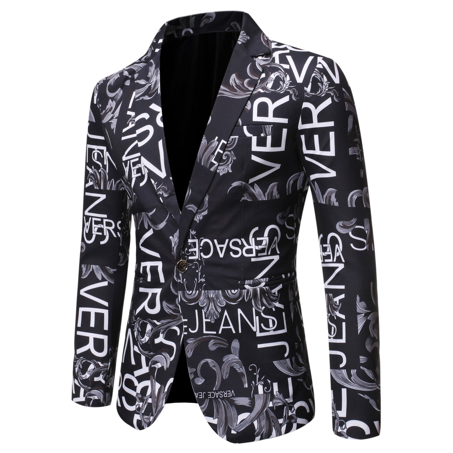 Men's Fashion Print Blazer - Slim Fit