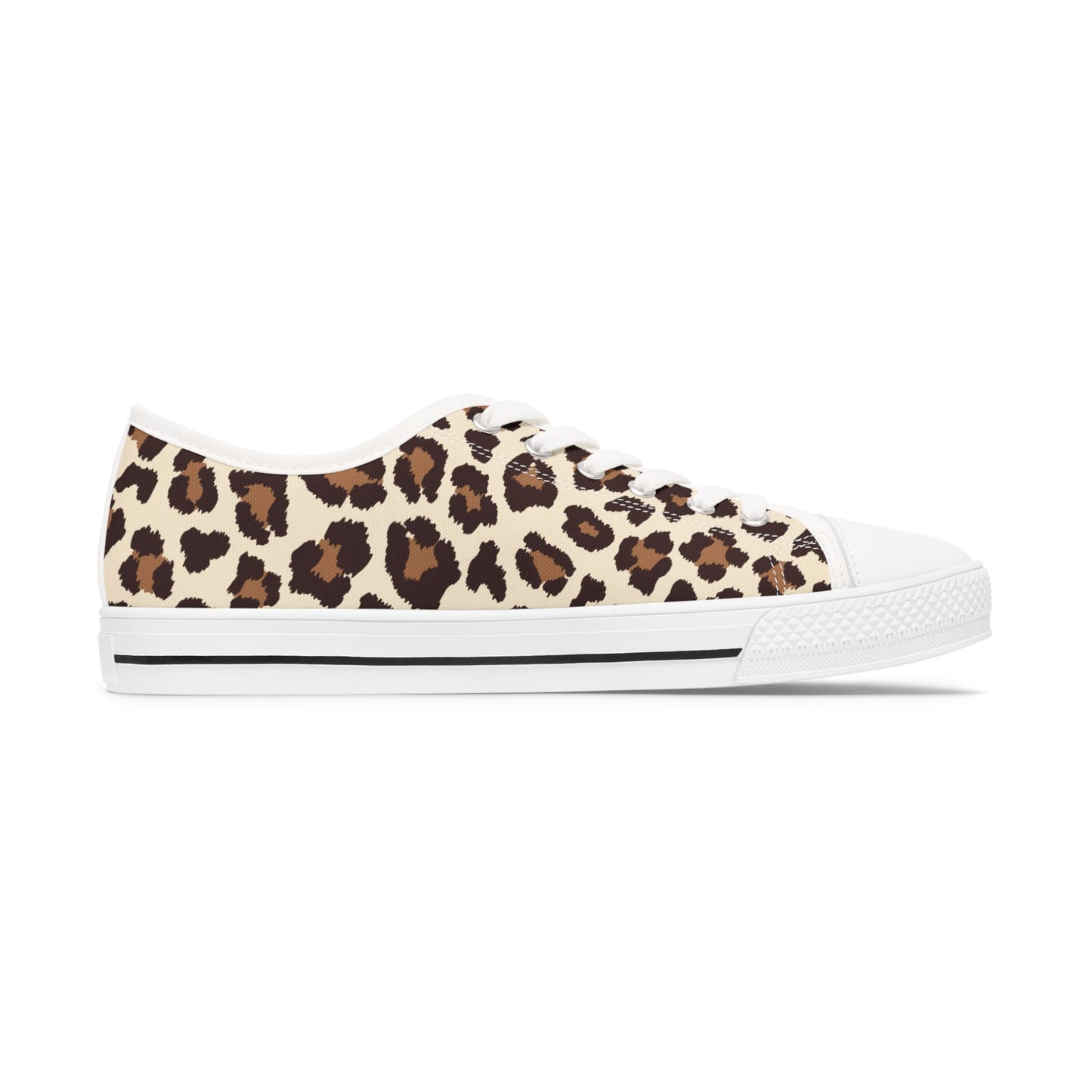Noir Safari - Women's Low Top Sneakers