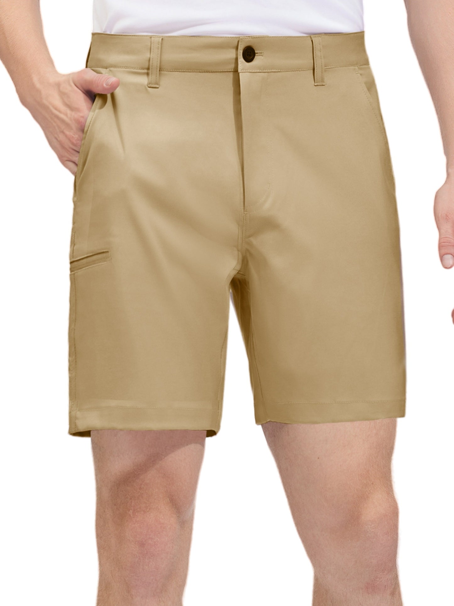 Men's Golf Hybrid Shorts w/Pockets - Quick Dry, Lightweight