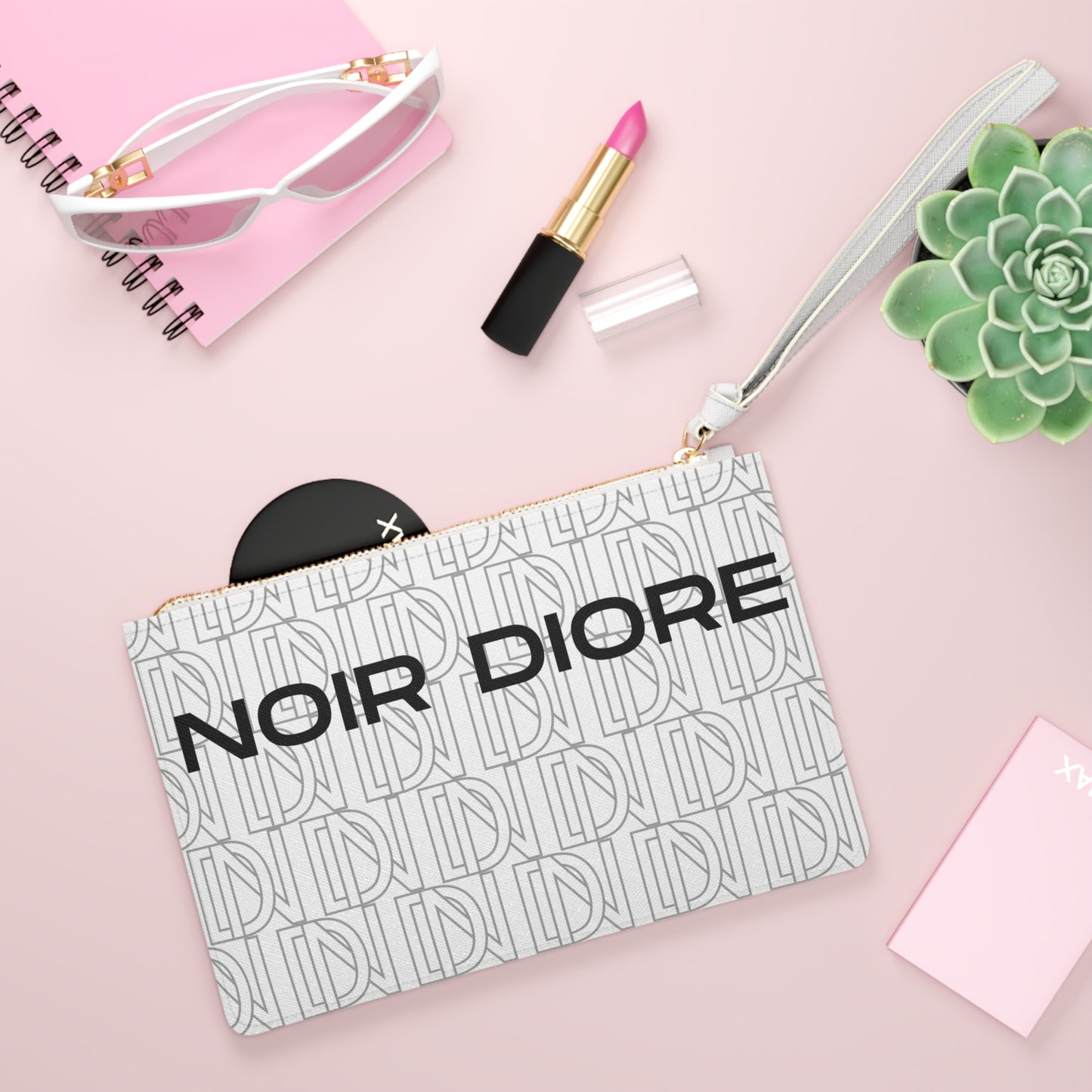 Noir Diore Printed Clutch Bag