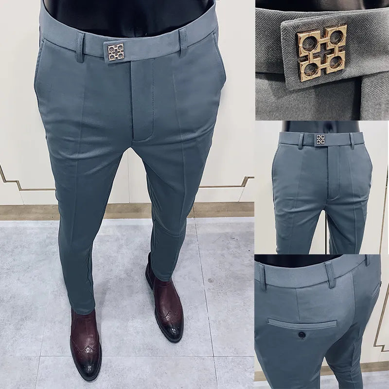 Men's Slim Formal Dress Pants - Stretch