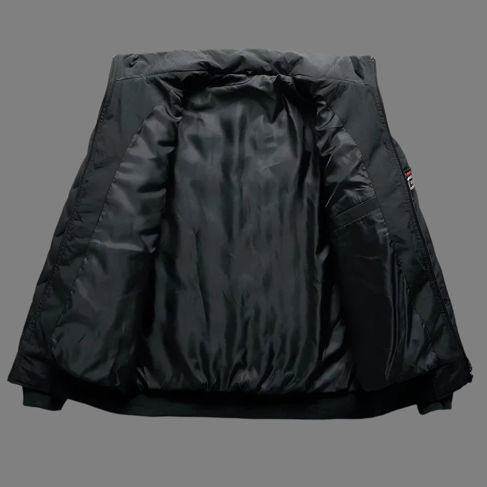 Men's Casual Padded Bomber Jacket - Slim Fit