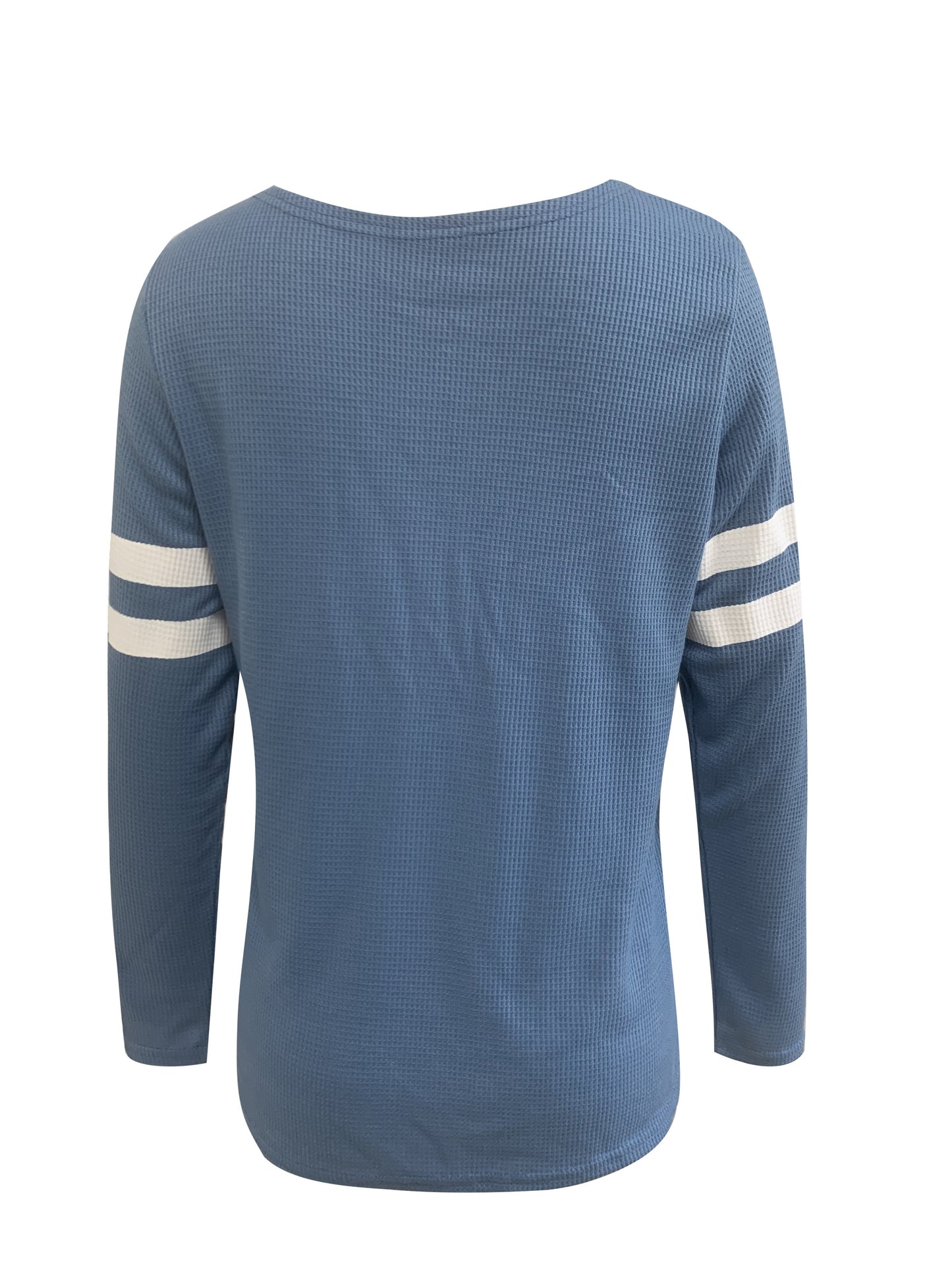 "NOPE NOT TODAY" Women's Casual Long Sleeve Top - with Stripe & Letter Print