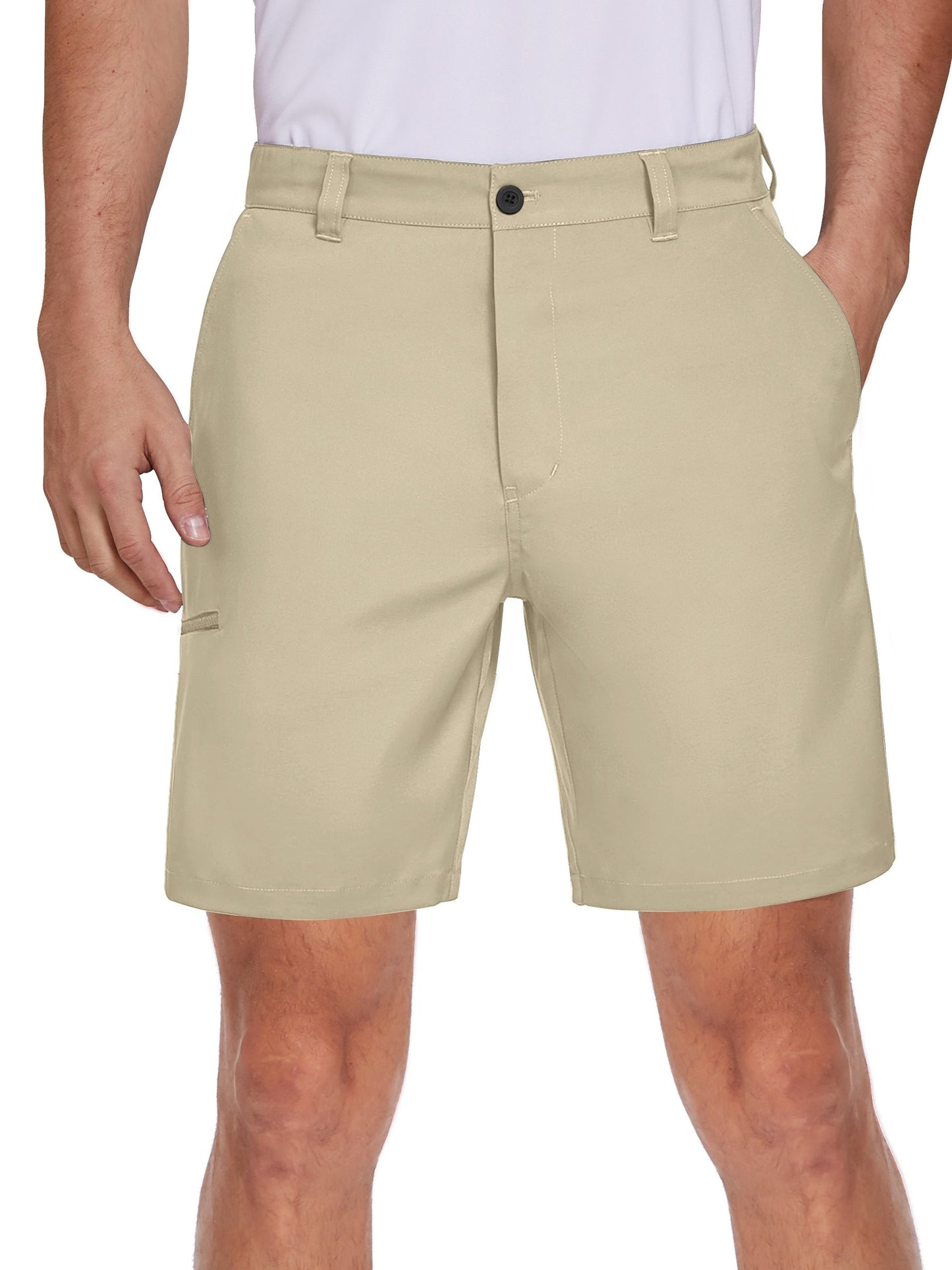 Men's Golf Hybrid Shorts w/Pockets - Quick Dry, Lightweight