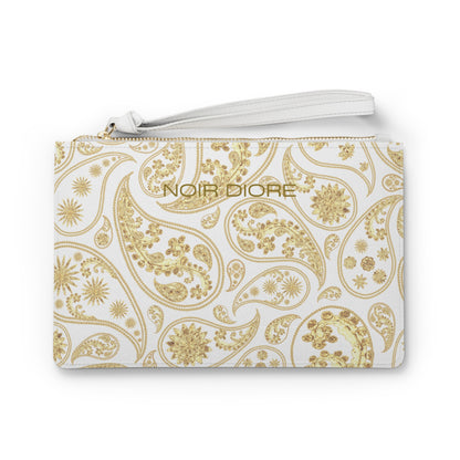 Noir Diore Paisley Print Clutch Bag