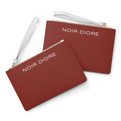 Noir Diore Crimson Red Clutch Bag