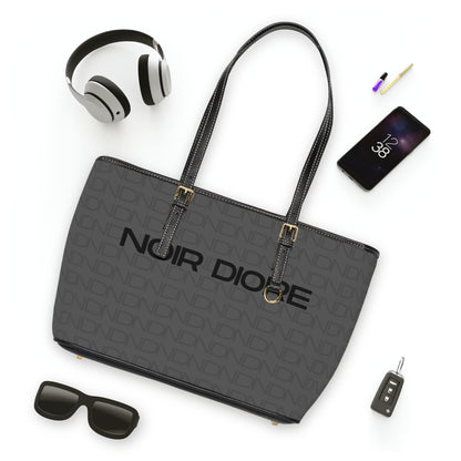Noir Diore Leather Shoulder Bag