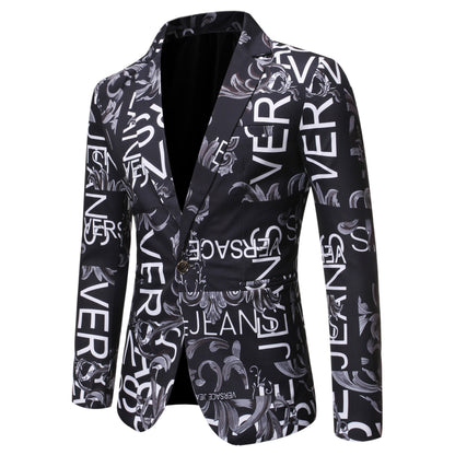 Men's Fashion Print Blazer - Slim Fit
