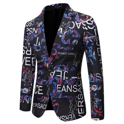 Men's Fashion Print Blazer - Slim Fit