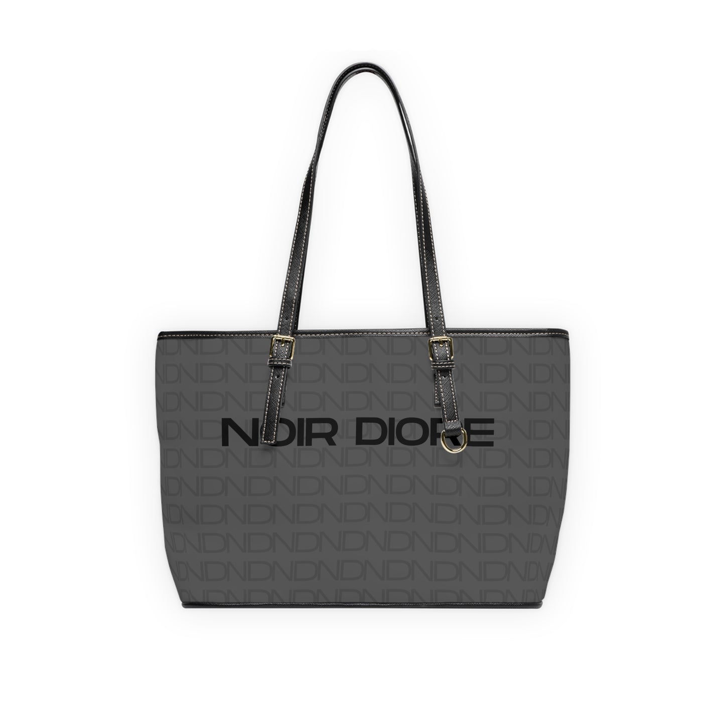 Noir Diore Leather Shoulder Bag