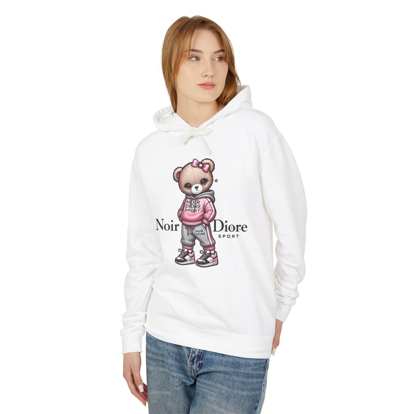 Lightweight Hooded "Sporty Girl Teddy" Sweatshirt