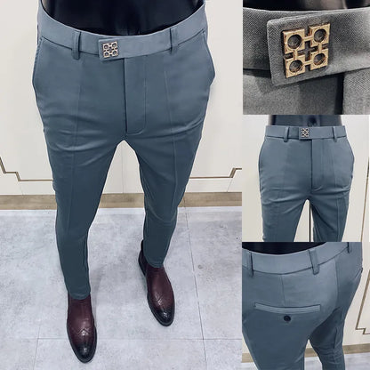 Men's Slim Formal Dress Pants - Stretch