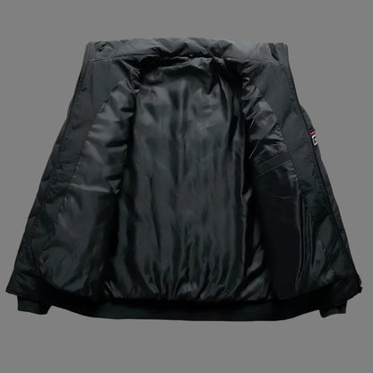 Men's Casual Padded Bomber Jacket - Slim Fit